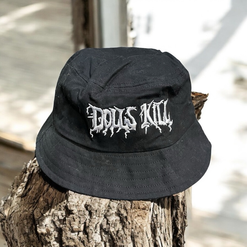 Black dolls kill bucket sun hat